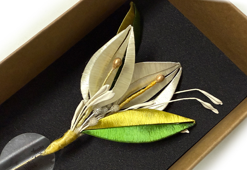 客家纏花雙花飾